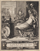 KG 02887
<br/>
Paar verrast door de dood
<br/>
<em>Velde, Jan van de (II) (1593-1641)</em>